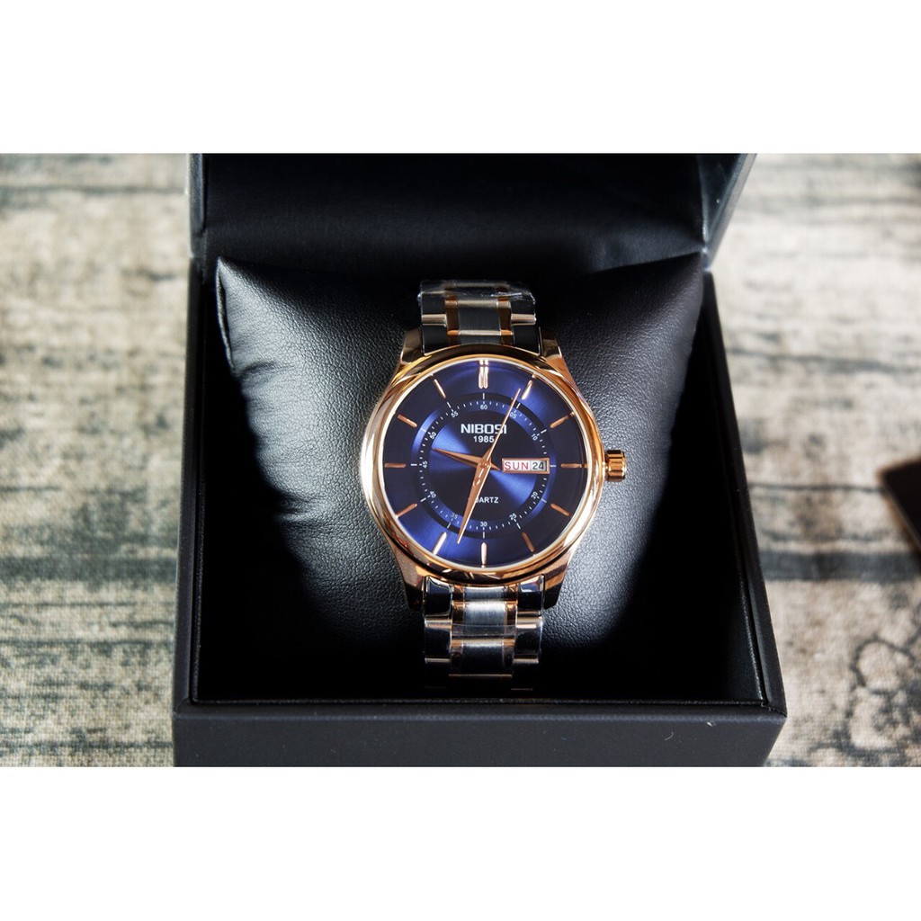 [THANH LÝ TỒN] Đồng hồ Nam NIBOSI 2312 Dây Thép Cao Cấp, Lịch Ngày & Thứ - FULL BOX | BigBuy360 - bigbuy360.vn