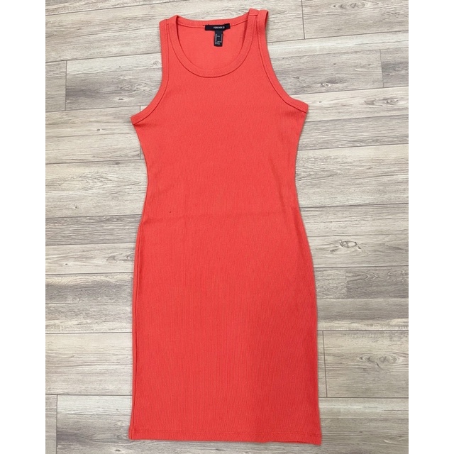 Đầm body gân sát nách F21 xuất xịn