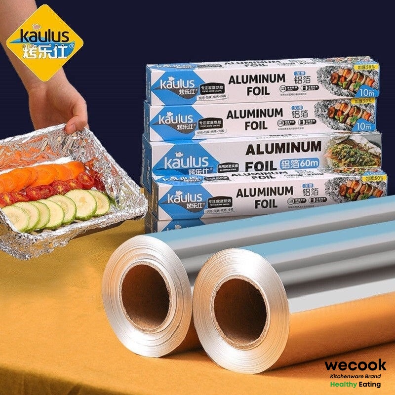 Cuộn giấy bạc nồi chiên không dầu nướng nhôm 10-20 mét - Giấy bạc thực phẩm nướng thịt cá
