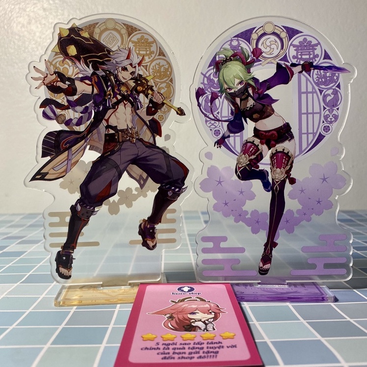 Mô Hình Standee Acrylic Mica Nhân Vật Genshin Impact Characters