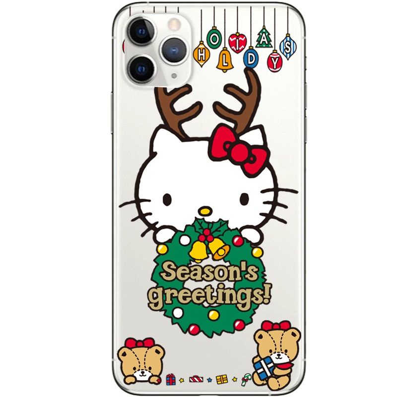 Ốp Điện Thoại TPU Mềm Chống Sốc Hình hello Kitty Cho IPhone 14 12 PRO 12 mini 11 PRO Max 13 PRO 13PROMAX Xs Max XR 6 7 8 Plus