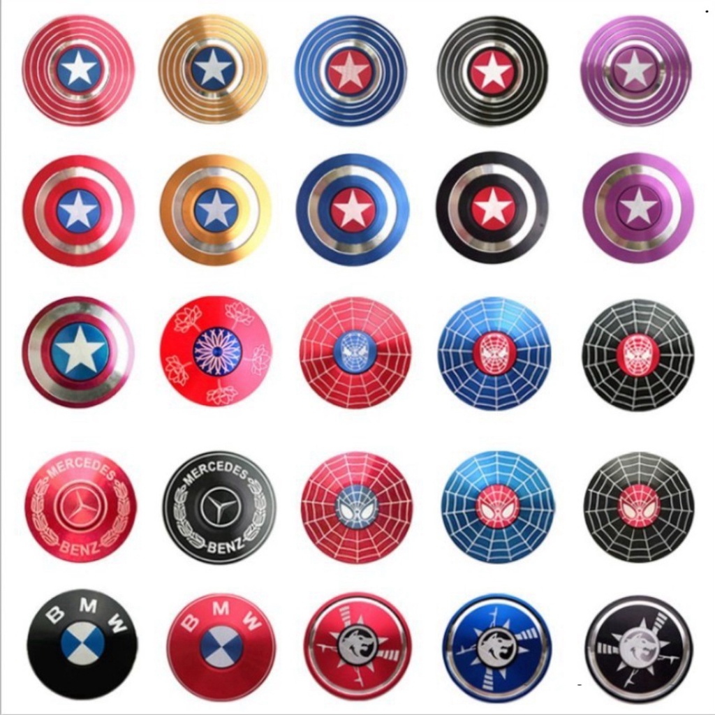 CON QUAY SPINNER TRÒN KIM LOẠI ĐỘI TRƯỞNG MỸ NGƯỜI NHỆN GRADIENT Rubik Kim loại chơi giải trí giá rẻ