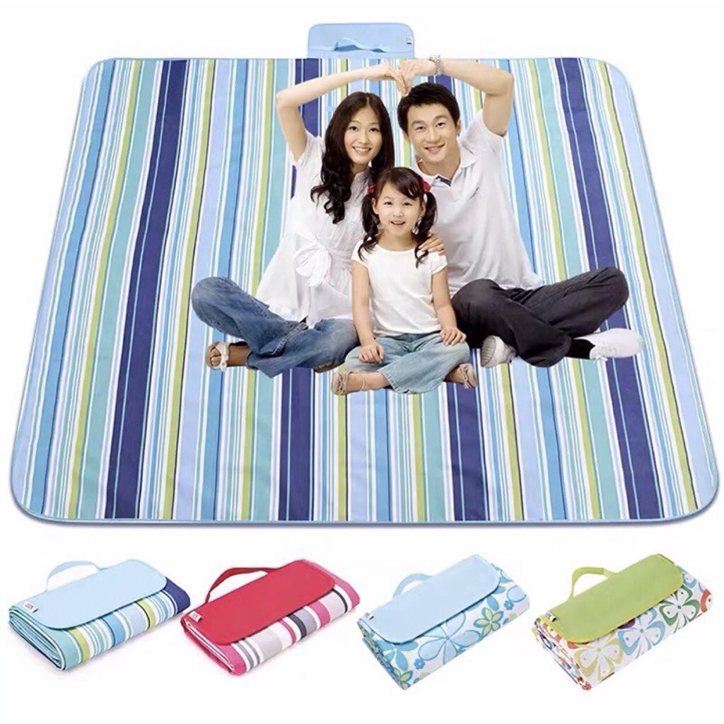 Thảm trải du lịch đi phượt gấp gọn đa năng , thảm picnic, trải trên bãi biển 2m x 1.5m