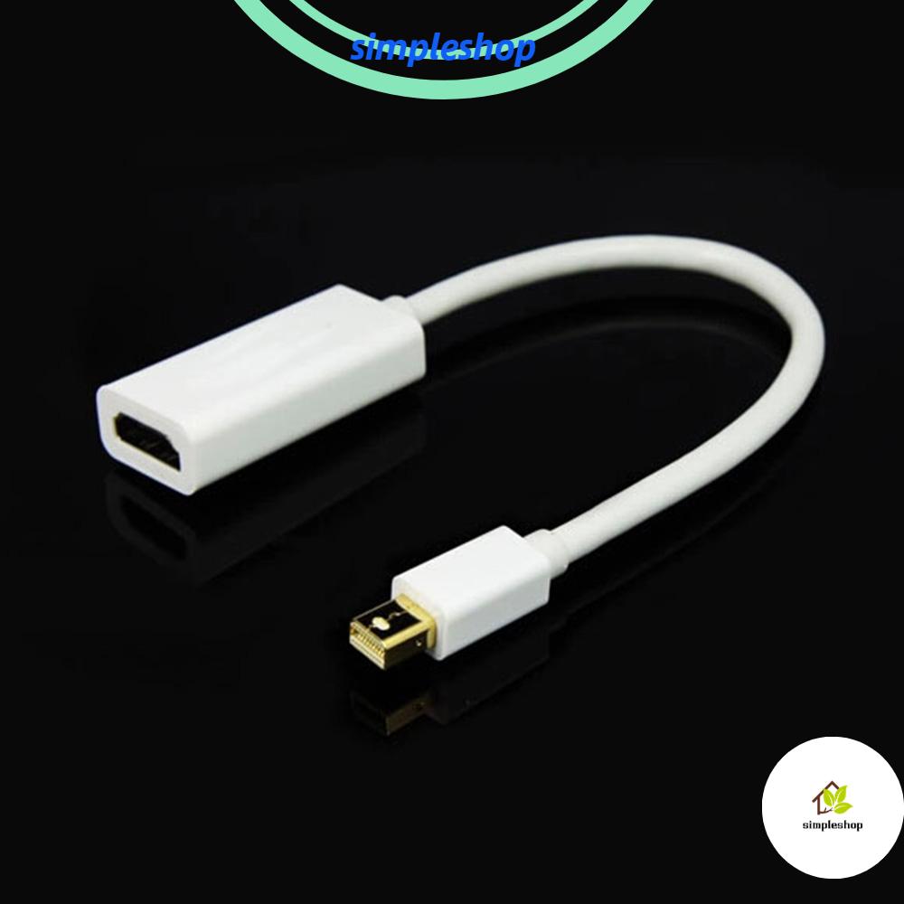 ❀SIMPLE❀ Home Supply Adapter High Speed Cable Mini Display Port DP To HDMI New White Electronic HD Thunderbolt