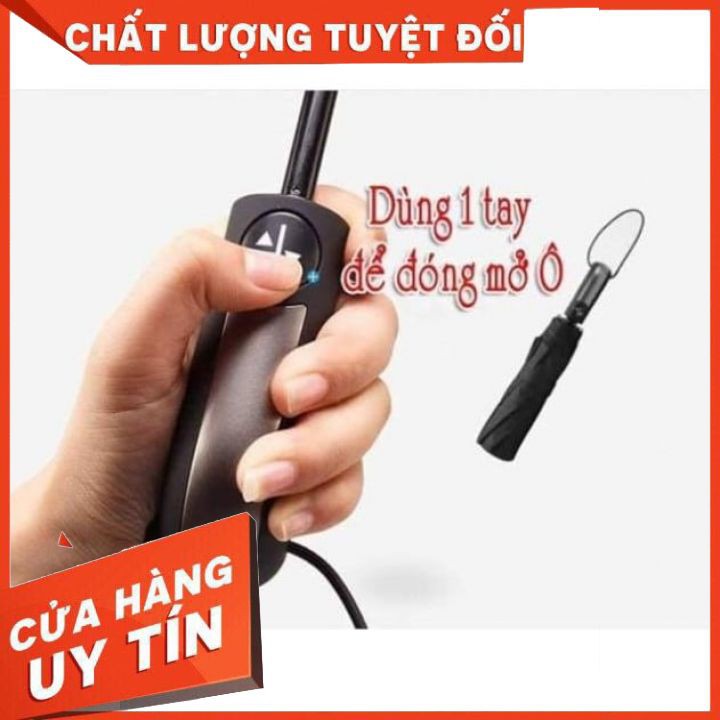 Ô dù 10 nan đóng mở bằng nút bấm chống tia UV Hasu [LOẠI TO ĐẸP]