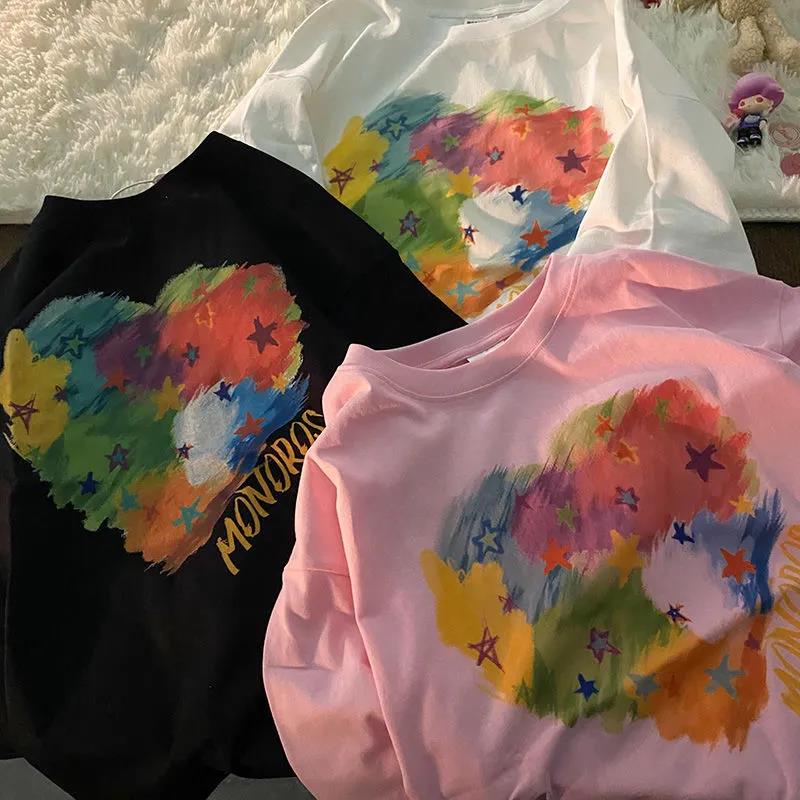 NRVP Áo Thun 100% Cotton Dáng Rộng Thời Trang Hàn Quốc Cho Nữ