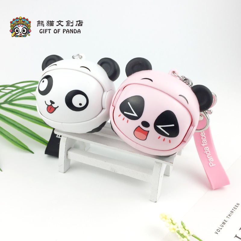 Móc Chìa Khóa Xe Hơi/Ba Lô Hình Gấu Trúc Dễ Thương Xinh Xắn