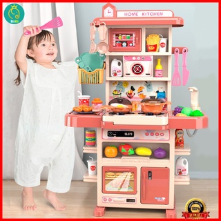 Đồ chơi nấu ăn cỡ lớn⚡HÀNG CHUẨN-FREESHIP⚡bộ đồ chơi nhà bếp nấu ăn có hiệu ứng âm thanh lửa, khói,bồn nước thật