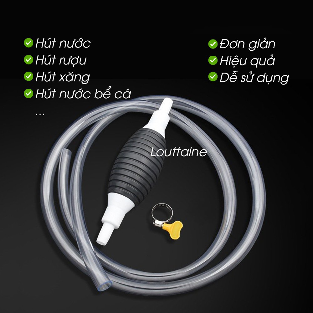 Vòi  hút chất lỏng bóp tay siêu tiện lợi  [ FREESHIP ]   Dụng cụ hút chất lỏng bóp tay siêu tiện lợi ống nhựa dẻo