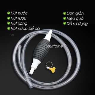 Vòi  hút chất lỏng bóp tay siêu tiện lợi, Dụng cụ hút chất lỏng bóp tay siêu tiện lợi ống nhựa dẻo