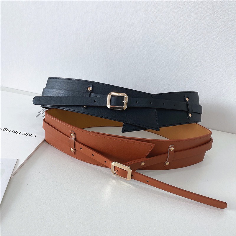 Đai Váy Bản To Sang Chảnh - thắt lưng đai váy 2 trong 1