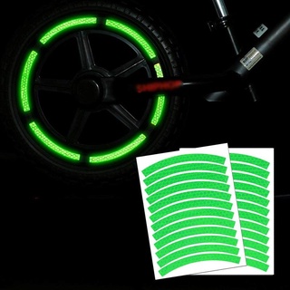 Hình ảnh Hình dán phản quang trang trí vành bánh xe đạp/ xe moto an toàn chính hãng