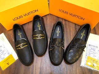 Giày Moca Eo Vi da vân bóng