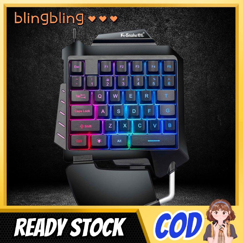 Bàn Phím Cơ Chơi Game Một Tay Có Đèn Nền Rgb | BigBuy360 - bigbuy360.vn