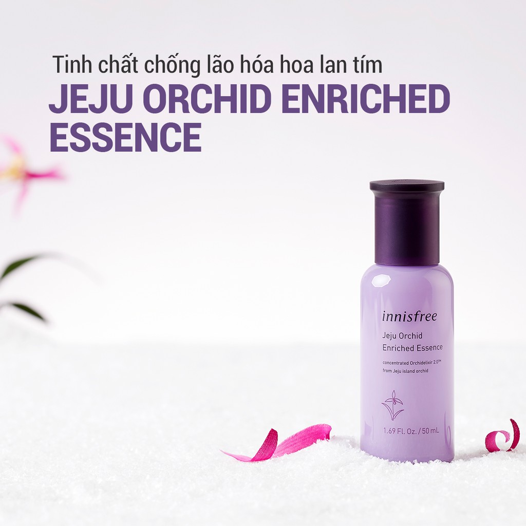 [Nhập FMCGMALL -8% đơn 250K] Tinh chất chống lão hóa hoa lan tím innisfree Jeju Orchid Enriched Essence 50ml