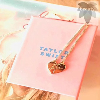 Vòng cổ tình yêu Taylor Swift Phụ kiện thời trang Vòng cổ cặp đôi Vàng có hộp