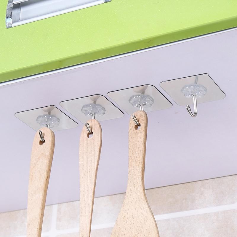 Móc dán tường siêu dính trong suốt - Móc dán tường siêu dính tiện lợi