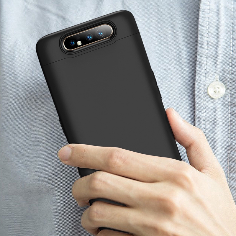 Ốp điện thoại nhựa PC cứng 3 trong 1 bảo vệ toàn diện 360 độ cho Samsung Galaxy A80 A10 A20 A30 A50 A50s A30s A60 A70 M40