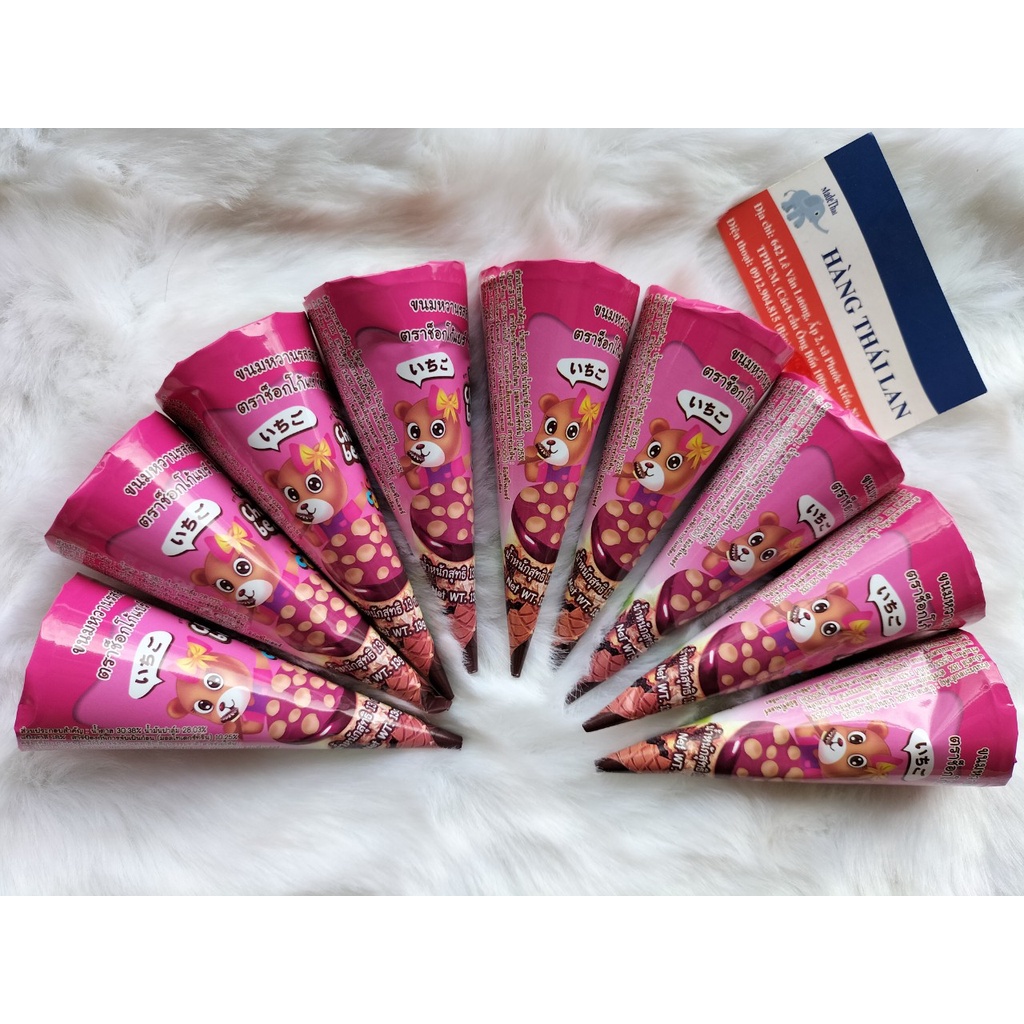 Bánh Ốc Quế Choco Bear Thái Lan 156g