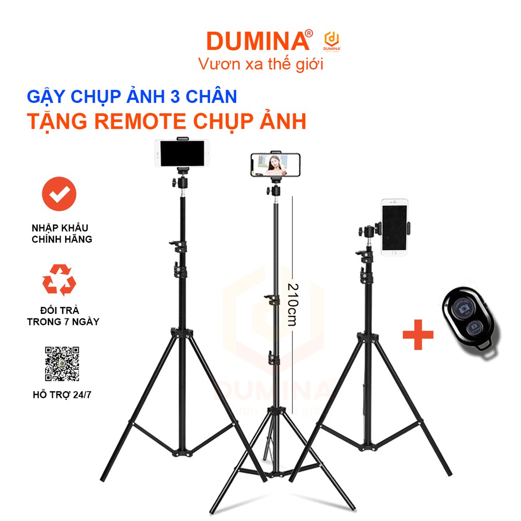 Gậy chụp ảnh 3 chân, quay tiktok, video kết hợp chụp ảnh, sefi, giá đỡ điện thoại chân 2m1