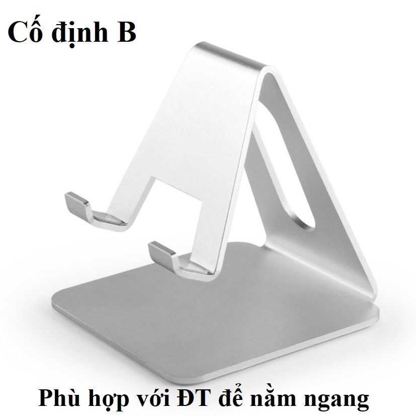 Giá Đỡ Điện Thoại, Máy Tính Bảng Kim Loại Nguyên Khối Để Bàn Tiện Dụng, Xoay 270 Độ, Chắc Chắn, Không Lật, Giá đỡ iphone