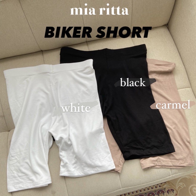 Quần đùi biker short MiaRitta legging lửng ngố cạp cao siêu co giãn freesize Q368 Feedback KH