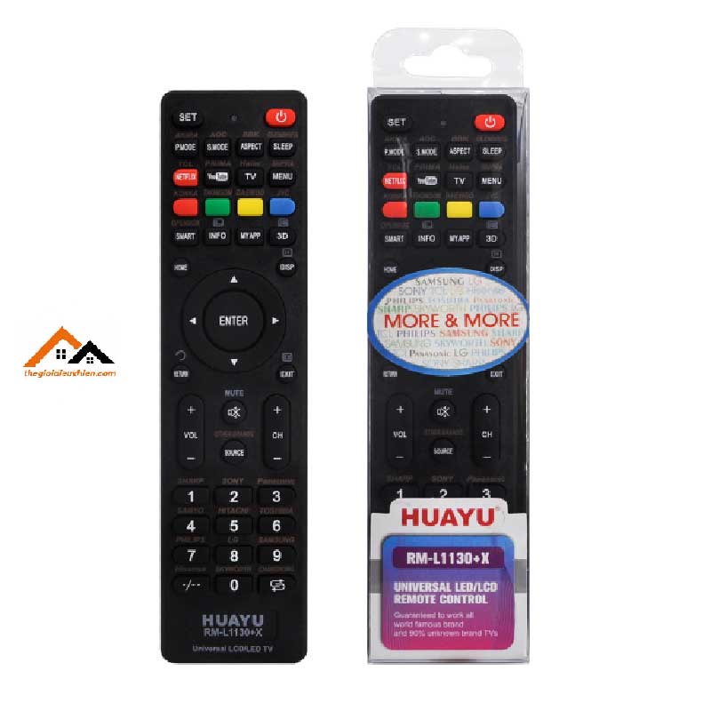 Remote Điều Khiển Tivi Đa Năng RM-L1130+X Dùng Cho Tất Cả Các Dòng TV Thông Minh-LCD-LED-3D