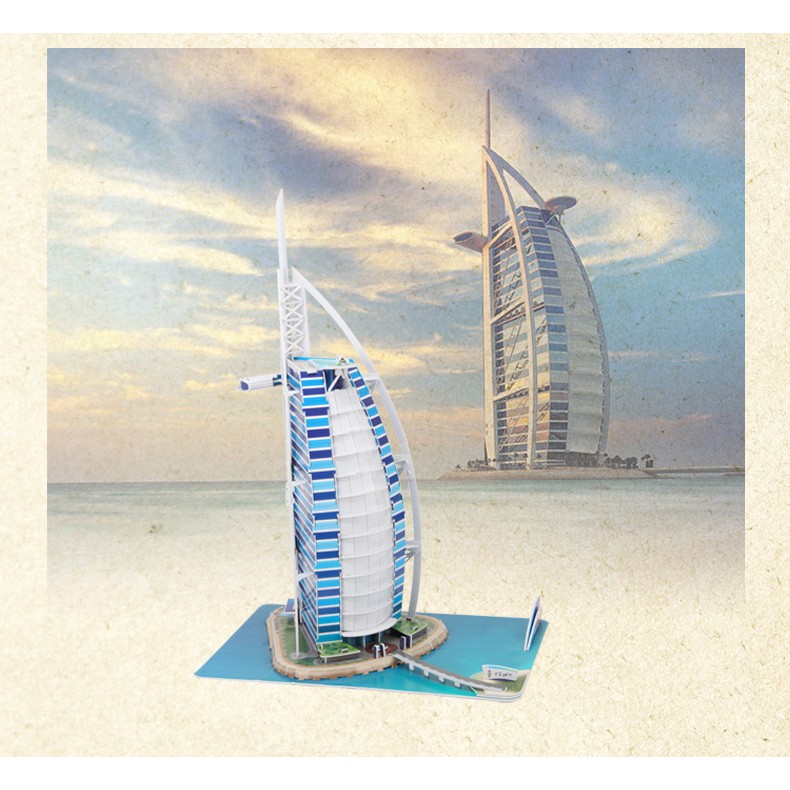 Mô Hình Giấy Cubic Fun: Khách Sạn Burj Al-Arab [MC101h]