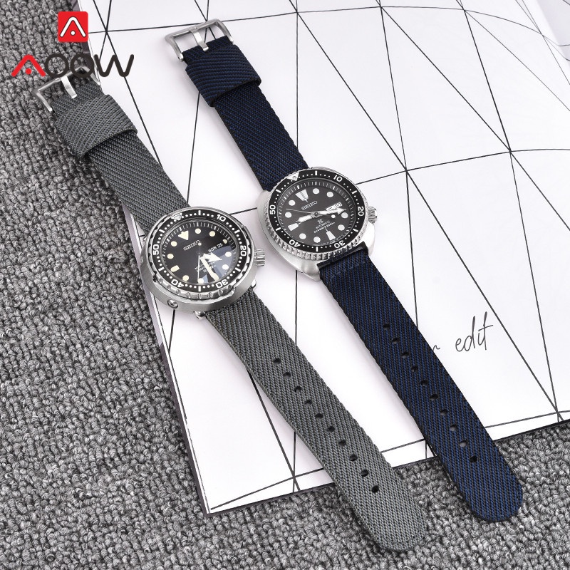 Dây Đeo Bằng Sợi Nylon 18mm 20mm 22mm Cho Đồng Hồ Samsung S3 Huawei Watch GT 2 46mm Seiko