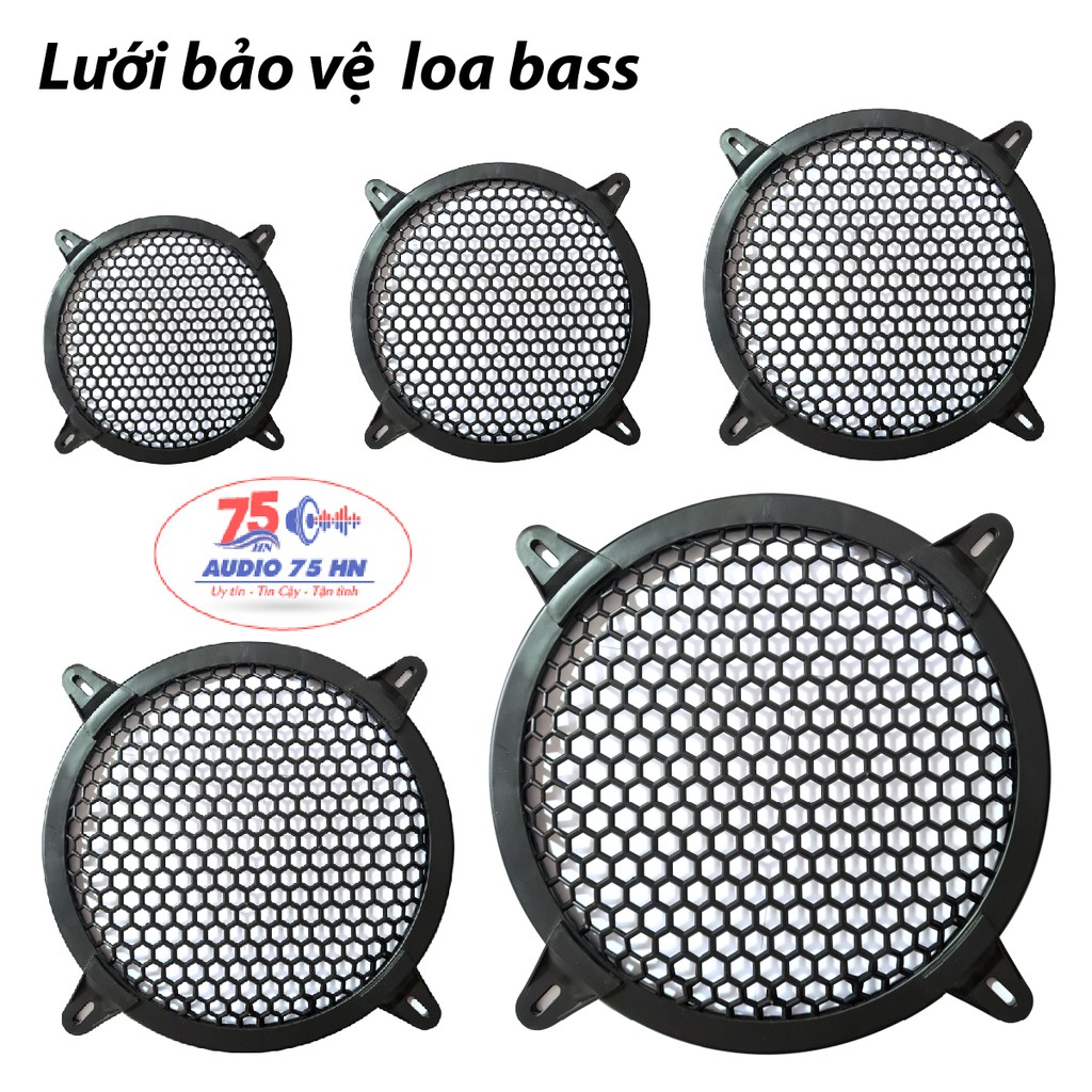 Màng lưới bảo vệ loa bass chất liệu nhựa ABS, kích thước 6,8,10,12,15 inch...