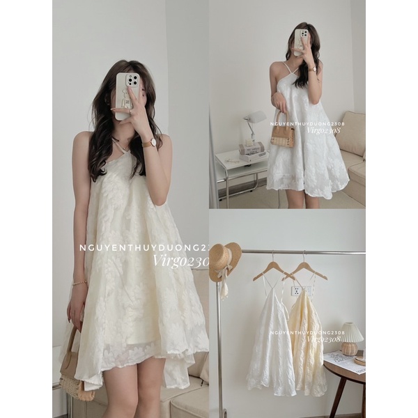 VÁY YẾM REN HOA NỔI “CARALI DRESS” form xoè rộng siêu xinh