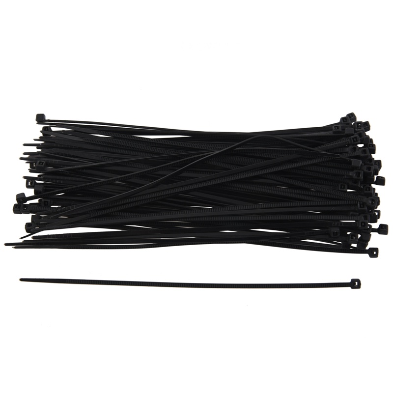 Set 100 Dây Rút Nhựa Màu Đen 140Mmx2.5Mm