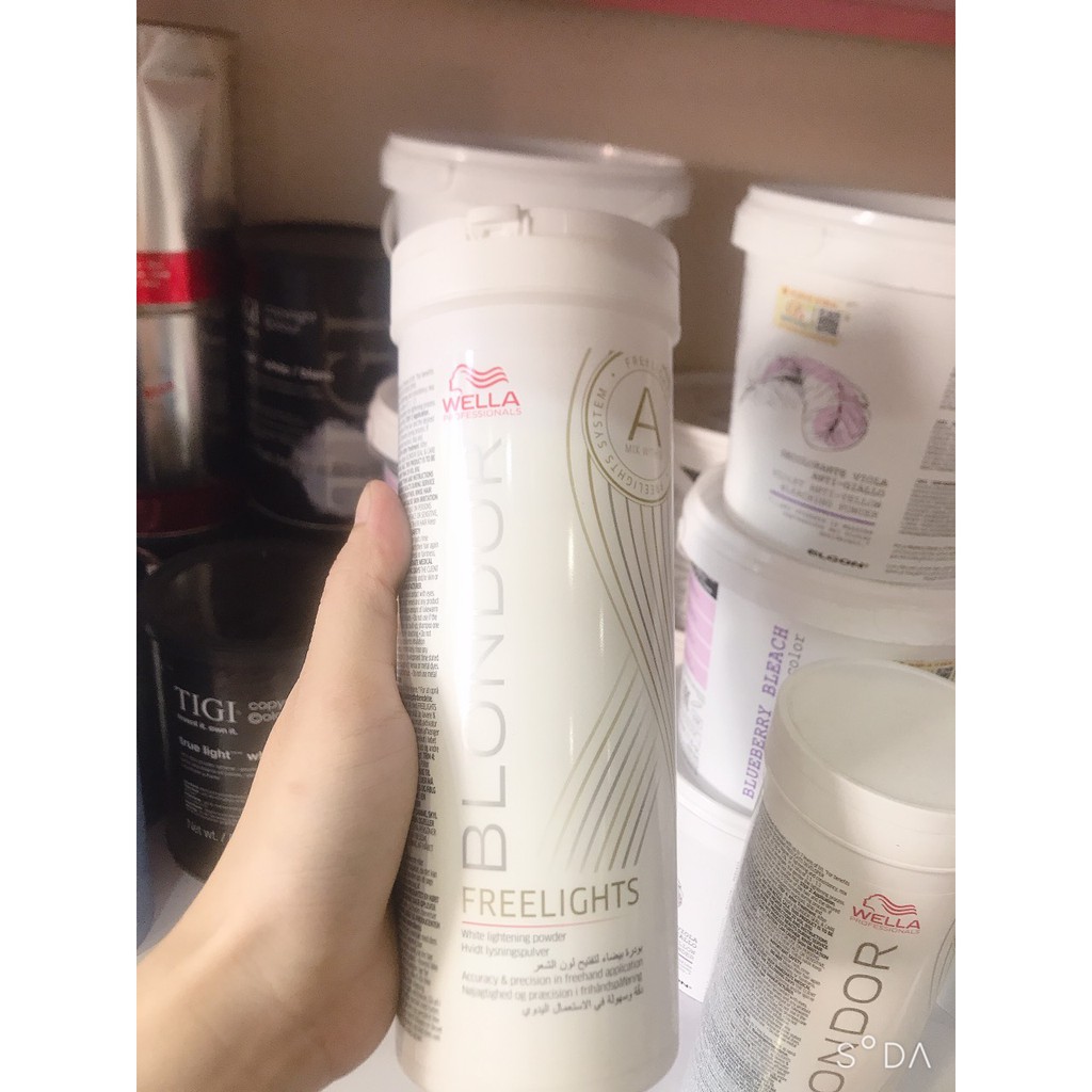 Bột tẩy tóc Wella Blondor Freelights White Lightening Powder 400g