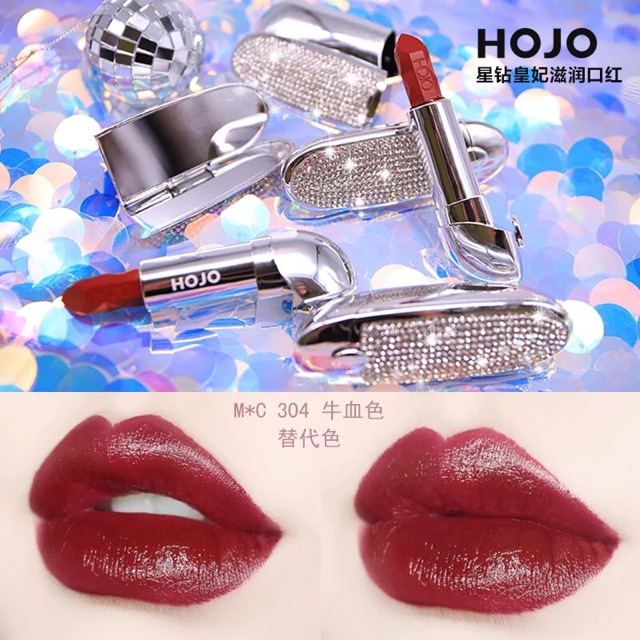 Son lì Hojo đính hạt lấp lánh có gương soi kiểu mới Sang chảnh và mềm mịn | BigBuy360 - bigbuy360.vn