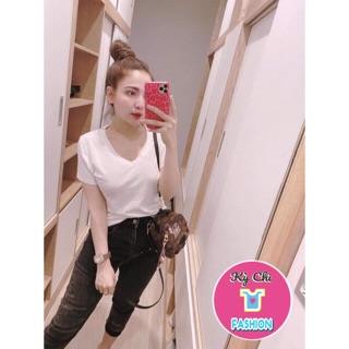 Áo phông nữ cổ tim siêu Hot