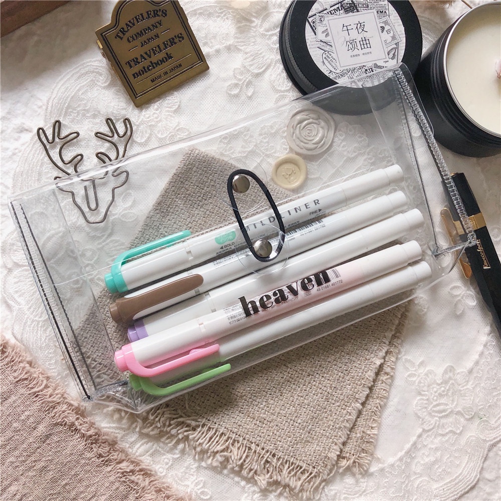 Túi Đựng Bút Bằng PVC Trong Suốt Đa Năng Tiện Dụng