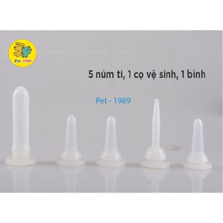 Bình Ti Bình Sữa Chó Mèo Sơ Sinh loại 60ml và 150ml