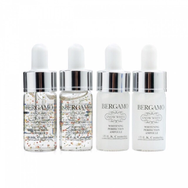 Serum Bergamo Snow White & Viva White Whitening Perfection Ampoule set