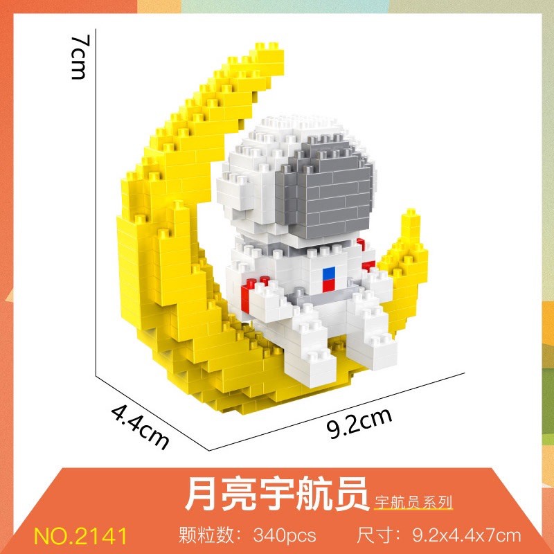 Bộ Đồ Chơi Lắp Ráp Lego Mini Hình Phi Hành Gia Không Gian Dễ Thương Cho Bé