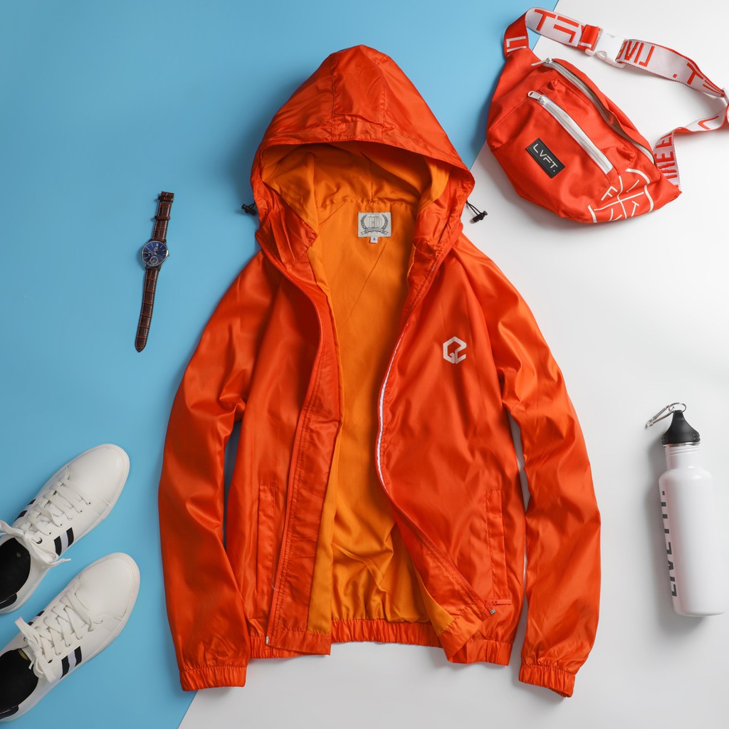 Áo khoác nam Áo khoát nam gió dù 2 lớp chống nắng logo GZ có nón thời trang cực hót-A1060