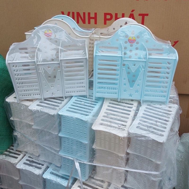Ống Đựng Đũa Nhựa 3 Ngăn Việt Nhật 2708  nhựa nguyên sinh an toàn sức khỏe