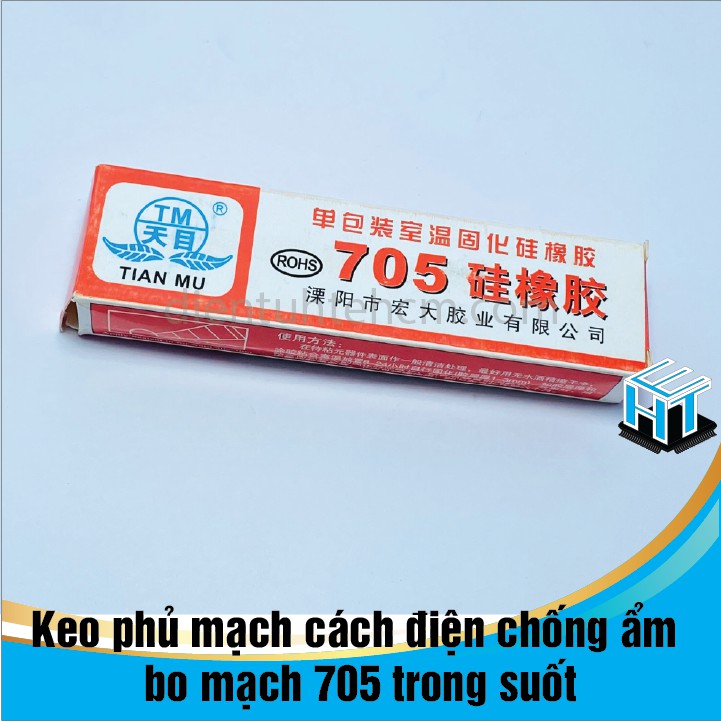 Keo phủ mạch cách điện chống ẩm bo mạch 705 trong suốt