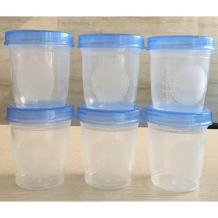 (Made in Thailand) COMBO 6 cốc trữ sữa và thức ăn 180ml Upass UP0327N