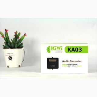 Bộ chuyển đổi âm thanh Optical sang Analog, KIWI KA-03, có cổng 3.5 ly, chính hãng