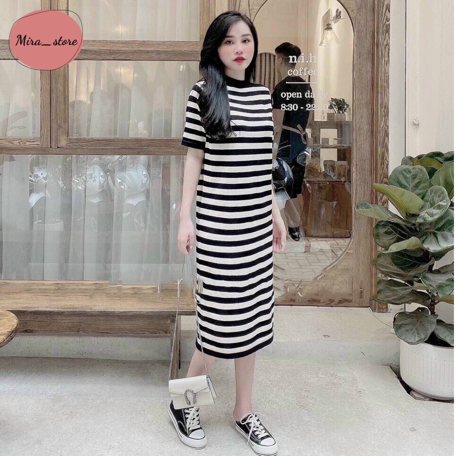 Đầm Bầu Dáng Suông Tay Lửng Chất Bozip Mềm Mại freesize từ 40-75kg