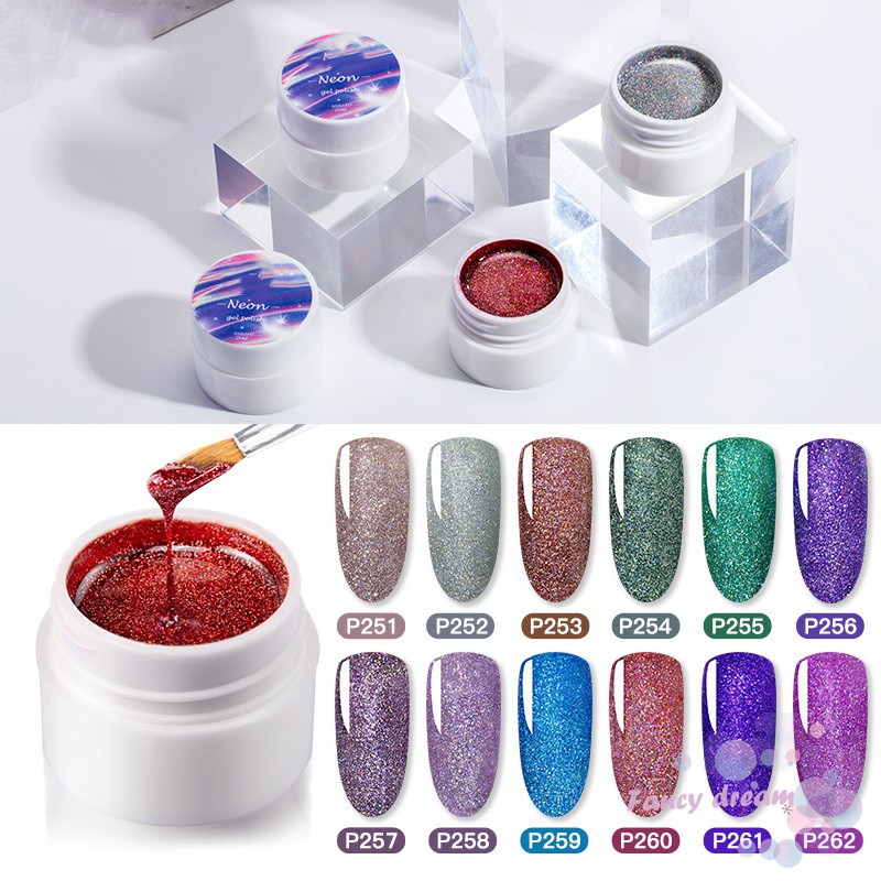 Nail Polish Varnishes Gel Glitter Painting Nails Art Poly UV Gel for Manicure 5ml