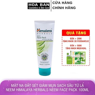 [Date Mới] Mặt nạ đất sét giảm mụn sạch sâu từ lá neem Himalaya Herbals Neem Face Pack 100ml - HM06