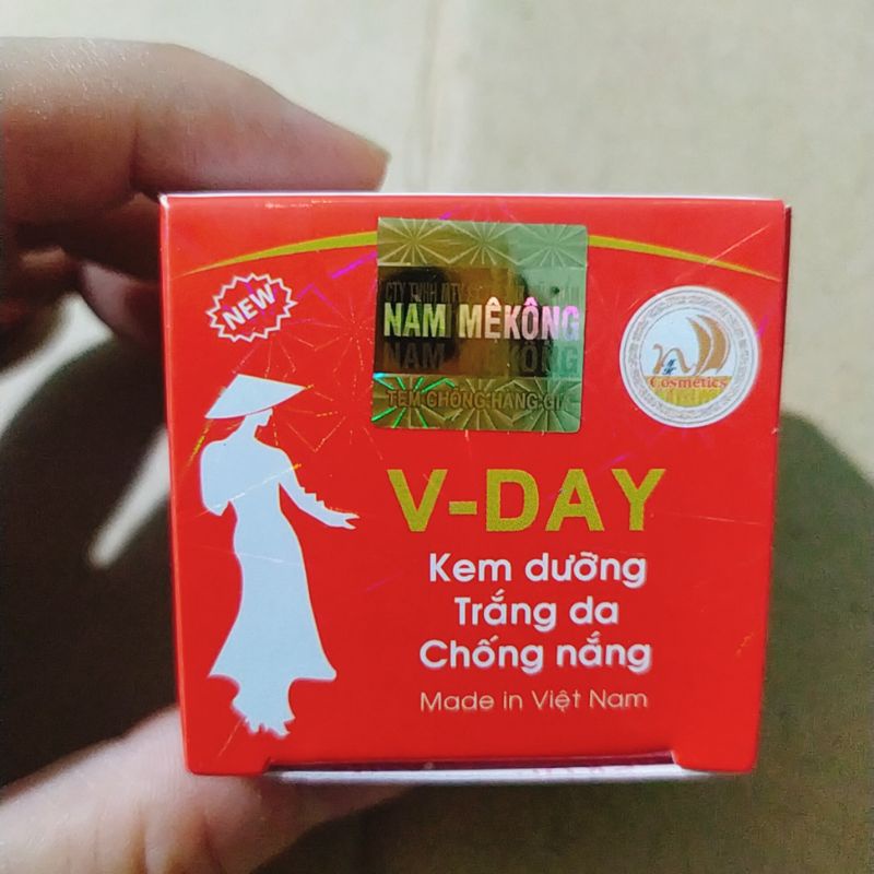 🌷 VDAY - KEM DƯỠNG TRẮNG DA CHỐNG NẮNG V DAY ĐỎ 10gam
