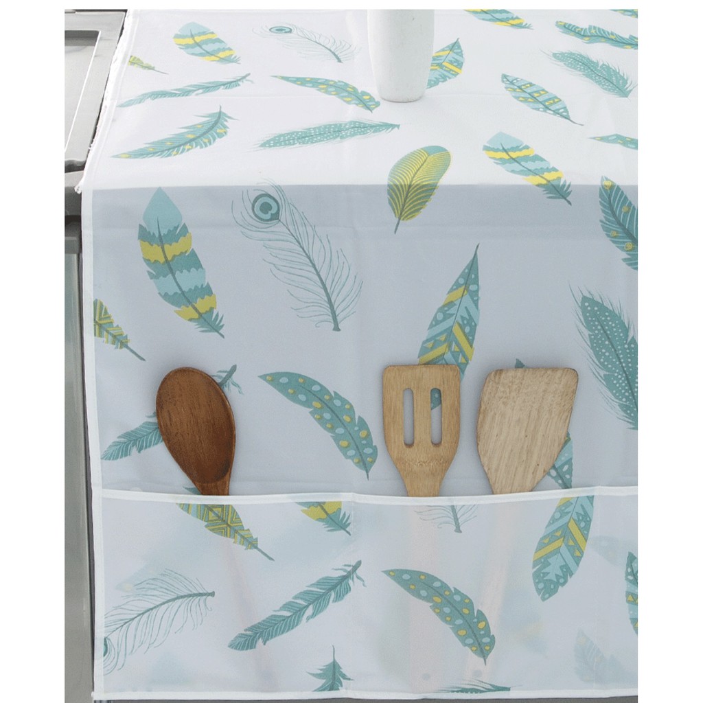 Tấm Phủ Tủ Lạnh, Máy Giặt Có Ngăn Để Đồ Hai Bên - Tấm Che Tủ Lạnh Chống Bụi, Không Thấm Nước Có Họa Tiết