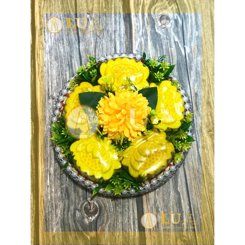 Mẹt oản hoa sen trang trí | LU